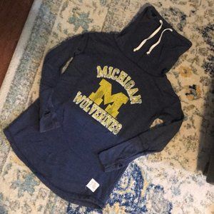 University of Michigan cowl neck sweatshirt